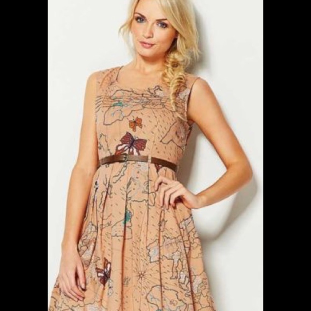 Modcloth by Yumi World Map Dress